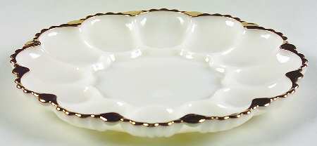 Swirl Golden Anniversary Deviled Egg Server