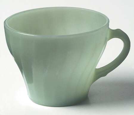 Swirl Jade Ite Shell Cup Only
