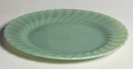Swirl Jade Ite Shell Dinner Plate