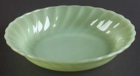 Swirl Jade Ite Shell Coupe Soup Bowl