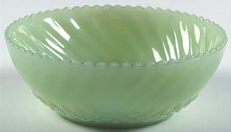 Swirl Jade Ite Shell Open Candy Dish