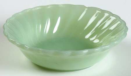 Swirl Jade Ite Shell Small Fruit Dessert Bowl