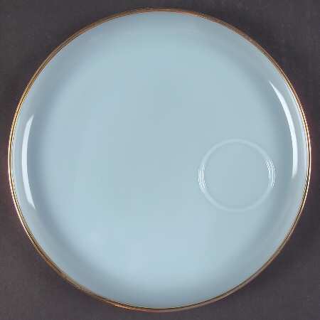 Turquoise Blue Snack Plate No Cup