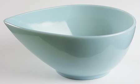Turquoise Blue 8" 3 Quart Swedish Modern Mixing Bowl