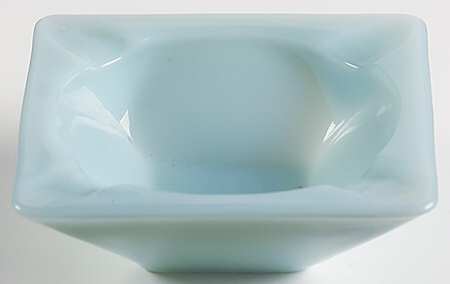 Turquoise Blue Small Square Ashtray