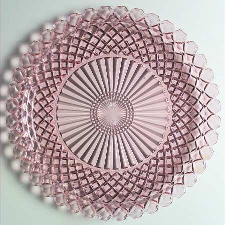 Waterford Pink Sandwich Plate