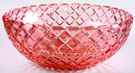 Waterford Pink Large Fruit Bowl