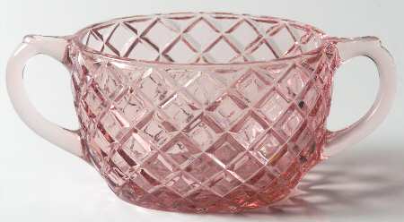 Waterford Pink Open Sugar