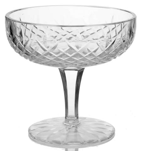 Mira (Cut) Round Compote (Height X Width)