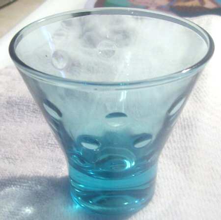 Capri Dots (Turquoise) On the Rocks Glass