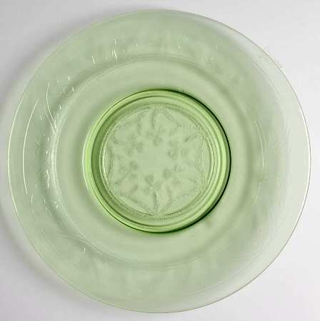 Cloverleaf Green Luncheon Plate