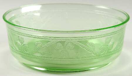 Cloverleaf Green Cereal Bowl
