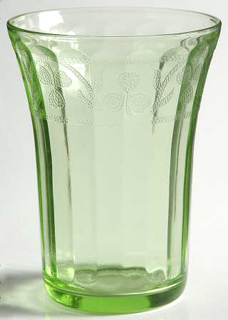 Cloverleaf Green 9 Oz Flat Tumbler