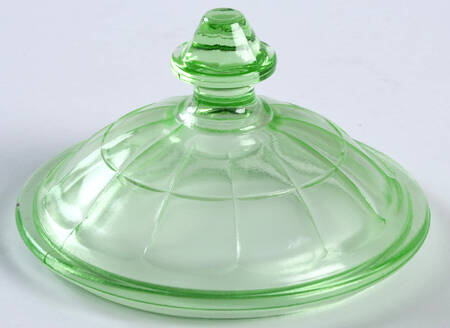 Colonial Block Green Lid for Sugar Bowl