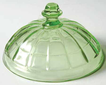 Colonial Block Green Lid for Butter Tub