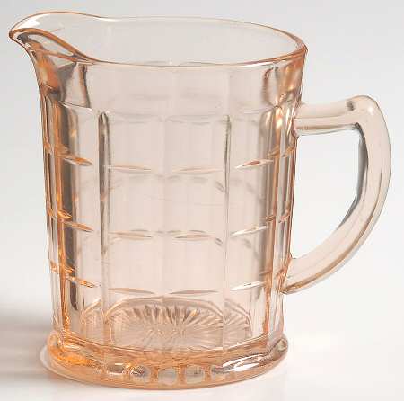 Colonial Block Pink Creamer