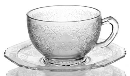 Florentine 1 Clear Cup & Saucer Set