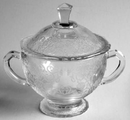 Florentine 1 Clear Sugar Bowl & Lid