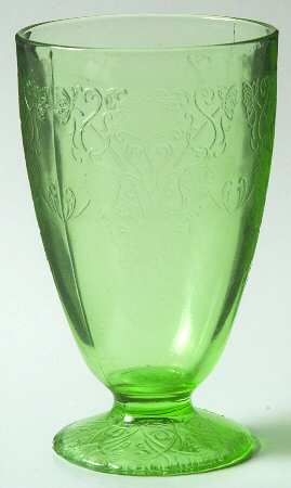 Florentine 1 Green 10 Oz Footed Tumbler