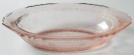 Florentine 1 Pink Oval Vegetable Bowl