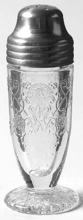 Florentine 2 Clear Footed Shaker & Metal Lid