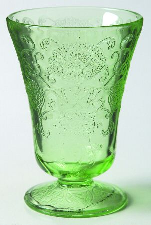 Florentine 2 Green Juice Glass
