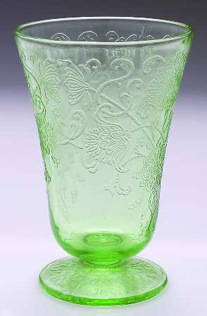 Florentine 2 Green 9 Oz Footed Tumbler by Hazel-Atlas