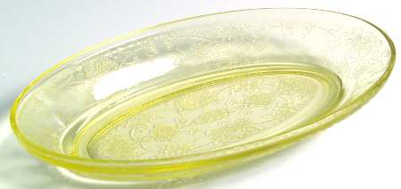 Florentine 2 Yellow 10" Oval Relish