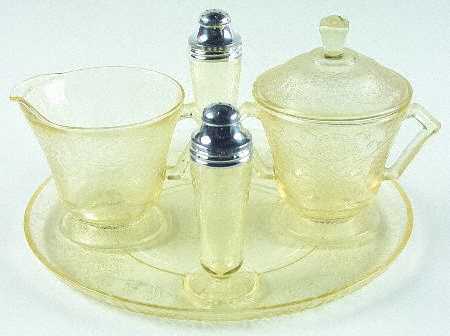 Florentine 2 Yellow (8 Piece) Condiment Set (CCR,CSUWL,SHASFM, TRACOM)