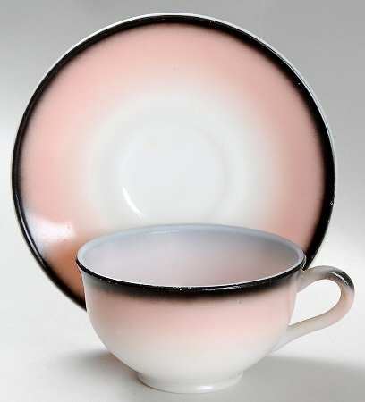 Informal (Pink & Charcoal) Cup & Saucer Set