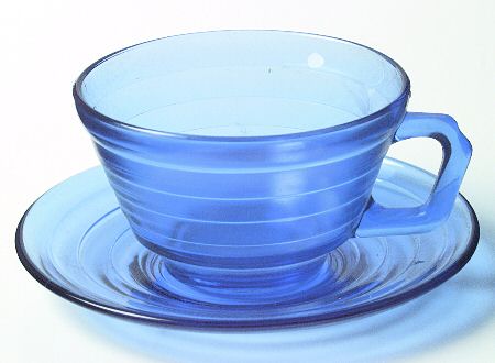 Moderntone Cobalt Blue (Transparent) Cup & Saucer Set