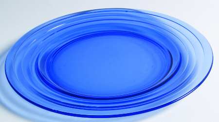 Moderntone Cobalt Blue (Transparent) 10" Sandwich Plate