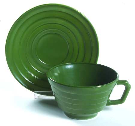 Moderntone Platonite Green Cup & Saucer Set