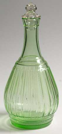 New Century Green Decanter & Stopper