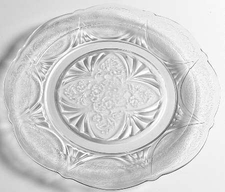 Royal Lace Clear Dinner Plate by Hazel-Atlas