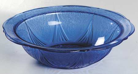 Royal Lace Cobalt Blue 10" Large Fruit Bowl