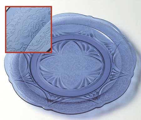 Royal Lace Cobalt Blue Dinner Plate