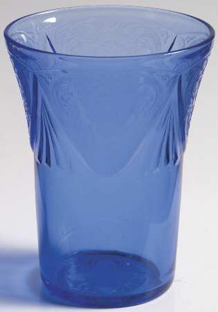 Royal Lace Cobalt Blue 9 Oz Flat Tumbler
