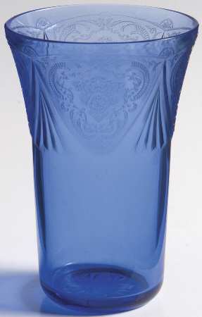 Royal Lace Cobalt Blue 12 Oz Flat Tumbler