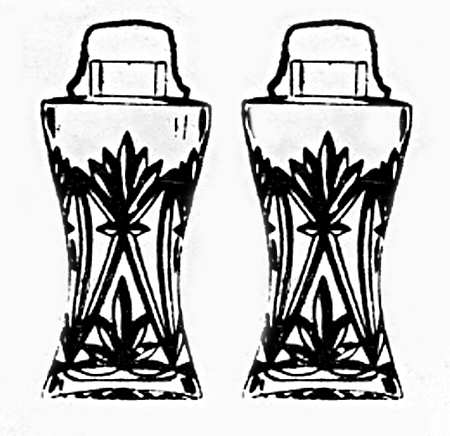 Bel Air Salt and Pepper Shakers with Metal Lids