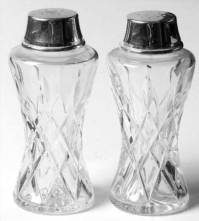 Moselle Salt and Pepper Shakers with Metal Lids