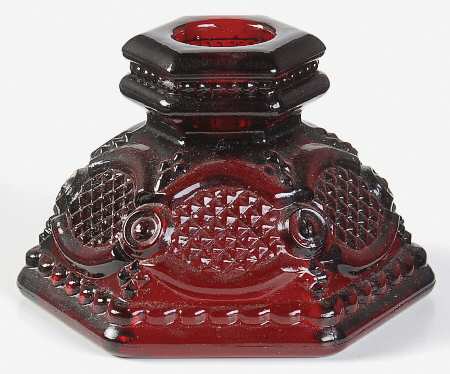 Cape Cod Ruby Single Light Candlestick