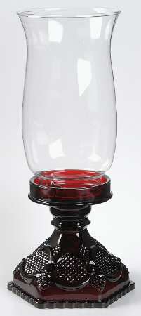 Cape Cod Ruby Hurricane Lamp & Globe