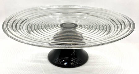 Park Avenue Clear Cake Plate No Dome