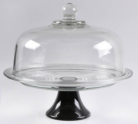 Park Avenue Clear Cake Plate with Glass Dome