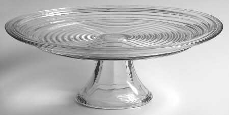 Park Avenue Clear 12" Diameter Cake Stand/Pedestal