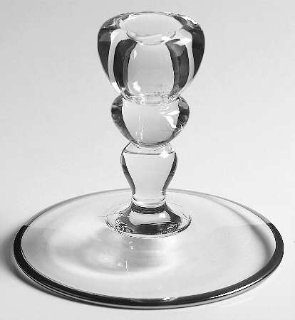 Wedding Band Platinum (Ball Stem) Single Light Candlestick
