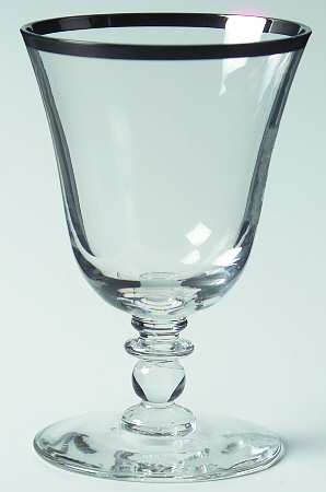 Wedding Band Platinum (Ball Stem) Wine Glass