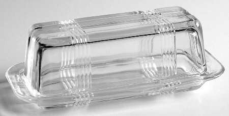 Crisscross Clear 1/4 Pound Covered Butter