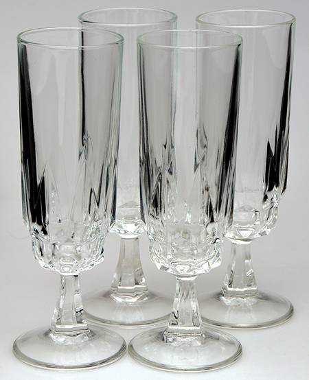 Artic Fluted Champagne - Set of 4